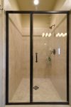 The master bath has a large step in shower.